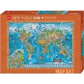 Heye Puzzle 2000 pièces Amazing World 29846