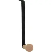Zeller Set d'accroche-portes, 2 pièces, métal/bois, noir