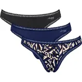 Sloggi String 'Go Crush' sable / bleu nuit / noir