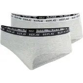 Replay Slip gris chiné / noir / blanc