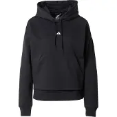 Adidas Sweat de sport 'ESSENTIALS SMALL LOGO FEEL COZY' noir / blanc