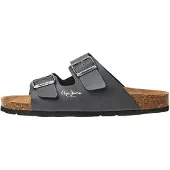 Pepe Jeans Sandales anatomiques pour hommes London Bio Double Natur M, coupe régulière