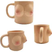 Thumbs Up - Mug Boob, Tasse, Beige