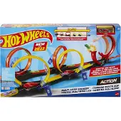 Hot Wheels Multi-loop Raceoff Racing Circuit Multicolore Enfants
