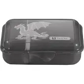 Step by step Boîte à goûter avec fermeture à clic, Lunch box, Noir
