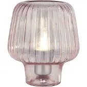 Searchlight Lampe de table rose Aria verre