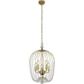 Searchlight Lustre Shower or avec cristal