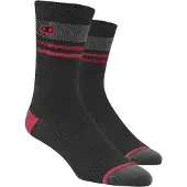 Crankbrothers Unisexe, Chaussettes de sport, Trail Splatter (42, 43, 44, 45, 46, 47), Rouge, Noir