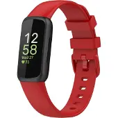 Cover-Discount Fitbit Inspire 3 - Bracelet de remplacement en silicone rouge (Silicone), Sangles de montre, Rouge