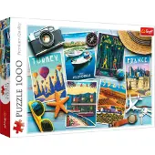 Trefl PAP Puzzle Carte postale de vacances 1000 pièces