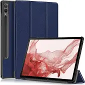 Cover-Discount Galaxy Tab S9+ - Étui Smart Tri-fold bleu (Samsung Galaxy Tab S10+, Samsung Galaxy Tab S9+), Étui pour tablette, Bleu
