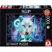 Schmidt Spiele Puzzle Loup Arctique Fluo - 1000 pièces