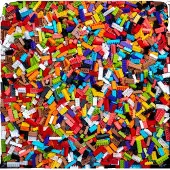 LEGO Briques hautes Mélange de couleurs NOUVEAU Quantité 100