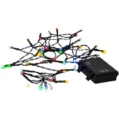 TDR Guirlande lumineuse LED BATTERY / 40 LED / 2,8 M / BATTERY / TIMER / usage intérieur/extérieur / IP44 / Multi