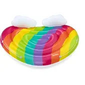 Bestway 43722 Rainbow Dreams Inflatable Island Multicolore 175 x 163 cm
