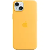 Apple Coque en silicone MagSafe iPhone 15 Plus - Sunshine