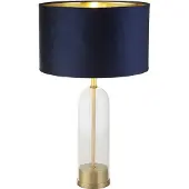 Searchlight Lampe de table Oxford avec capuche bleu foncé
