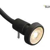 SLV Dio Flex Plate Applique avec interrupteur & bras flexible GU10 noir