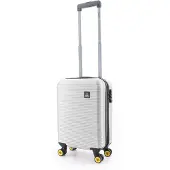 National Geographic Valise de voyage Abroad avec roues doubles robustes Argent One Size
