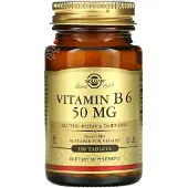 Solgar , Vitamine B6, 50 mg, 100 Comprimés