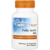 Doctors Best , B12 Entièrement Active, 1 500 mcg, 60 Capsules Végétariennes