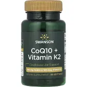 Swanson Health , CoQ10 + Vitamine K2, 60 Gélules Molles