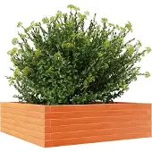 vidaXL Jardinière cire marron 80x80x23 cm bois de pin massif