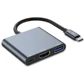 Tech-Protect Hub USB-C V1 vers USB-A 3.0 / USB-C PD 100 W / HDMI 4K à 30 Hz