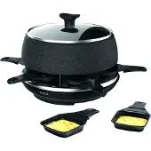 Tefal Raclette/Fondue 850W 6pans 6fourchettes casserole antiadhésive sw RE 12C8