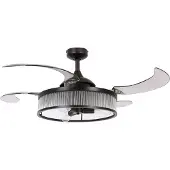 Beacon Lighting Ventilateur de plafond noir Fanway Corbelle Ø 122 cm