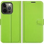 Cover-Discount iPhone 13 Pro - étui en cuir vert (Apple iPhone 13 Pro), Coque pour téléphone portable, Vert