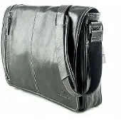 Alpenleder Sacoche pour ordinateur portable Atlanta ébène 15 (15", Universel), Sac pour notebook, Noir