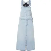 G-Star Midi Dungaree Sleeveless Dress Bleu M Femme