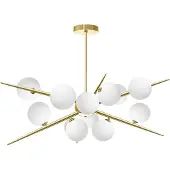 Toolight Lampe Suspendue APP998-12CP Gold