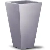 Deuba Pot de fleurs Capri taupe carré env 35x35x55cm