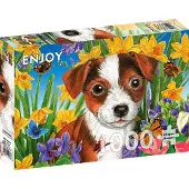 Enjoy Puzzle 1000 pièces Enjoy – Puppy Garden