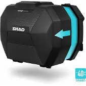 Shad SH38X Kit de valises latérales extensibles en carbone
