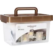 Homestyling Set de 24 bougies à réchaud LED