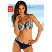 LASCANA Bikini noir / blanc