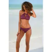 LASCANA Bas de bikini 'Kati' aubergine
