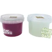 SES Creative - Slime en pot - 2x120 g - Brille dans le Noir/Bril - - UneTaille - Slime
