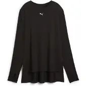 Puma Femmes, T-shirt de sport, Tee surdimensionné Modest (XS), Noir, XS