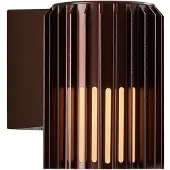 Nordlux Aludra applique murale extérieure IP54, Variante : Ø 124 x 168 x 174 mm, E27, 15 W, métal brun