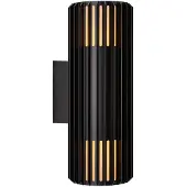 Nordlux Luminaire d'extérieur durable Aludra Double IP54, Variante : Ø 125 x 340 mm, 2 x 15 W, noir
