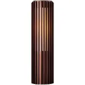 Nordlux Aludra Seaside colonne d'extérieur IP44, Variante : Ø 124 x 454 mm, E27, 15 W, métal brun