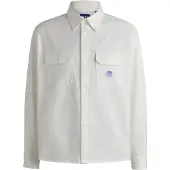 HUGO Ekynone 10260730 Blue Long Sleeve Shirt Blanc M Homme