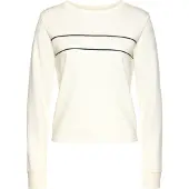 H.I.S. Sweat-shirt écru / noir
