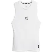 Puma Hommes, T-shirt de sport, Hoops Team Slvs Top Baselayer (4XL), Blanc, 4XL