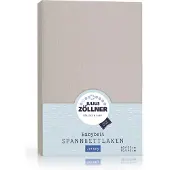 Julius Zöllner Spannbetttuch Jersey Taupe 70x140cm