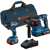 Bosch Professional GBH 18V-22 + GSR 18V-45 Set Combiné